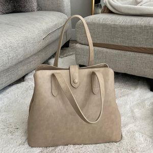 Fawn Satchel Diaper Bag Discontinued Beige color